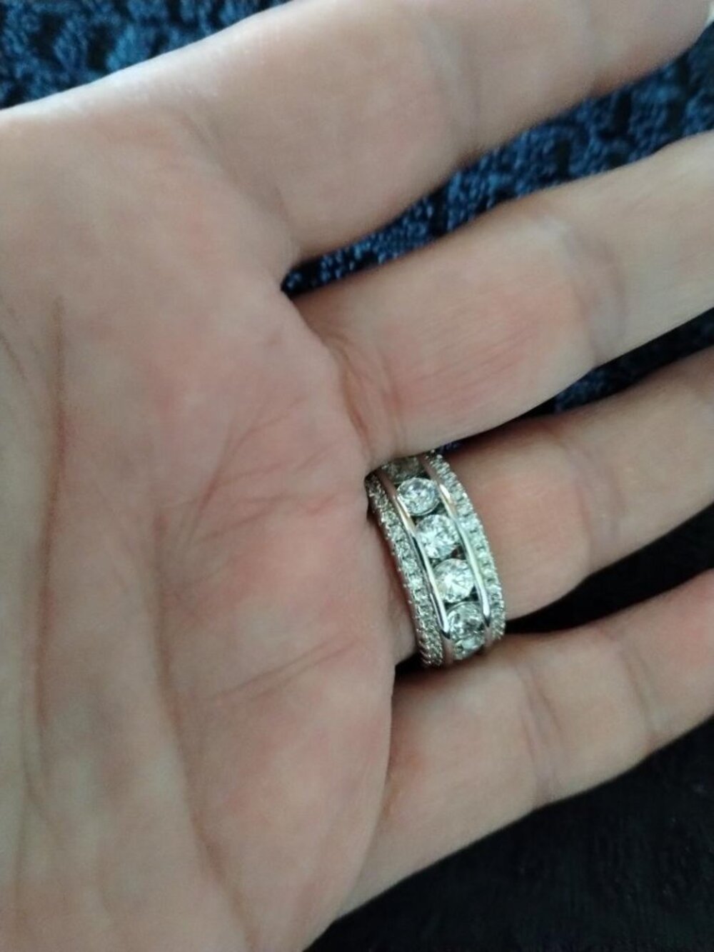 Sterling Silver Eternity Ring - Picture 2 of 8